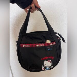 LeSportsac Black and Red Hello Kitty Hand Bag (Including Crossbody Straps) NWOT